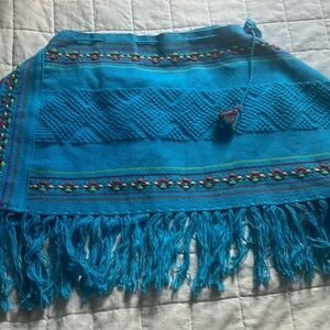 Beautiful handmade in Mexico poncho. Never worn. Artisan made in Oaxaca